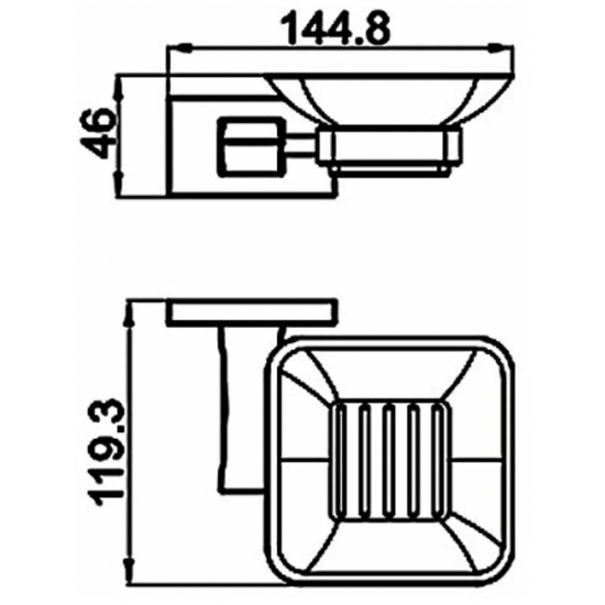 Мыльница GAPPO G0702-6 черная