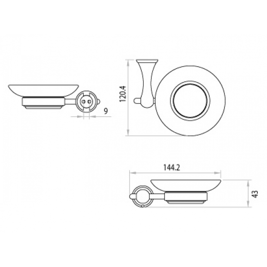 Мыльница LEMARK LM2143C