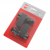 Набор дизайн-вентилей ROYAL THERMO CUBE прямой 1/2" (чёрный)