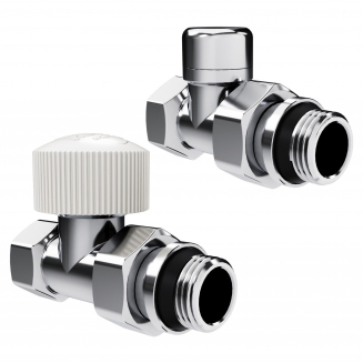 Набор термостатический для радиатора прямой ROYAL THERMO Design 1/2"М30х1,5 (Хром)