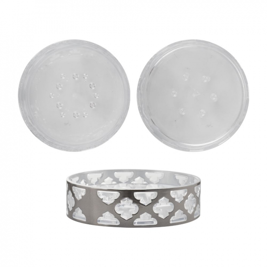 Набор в ванную САНАКС 20810 пластиковый, декорированный с узором