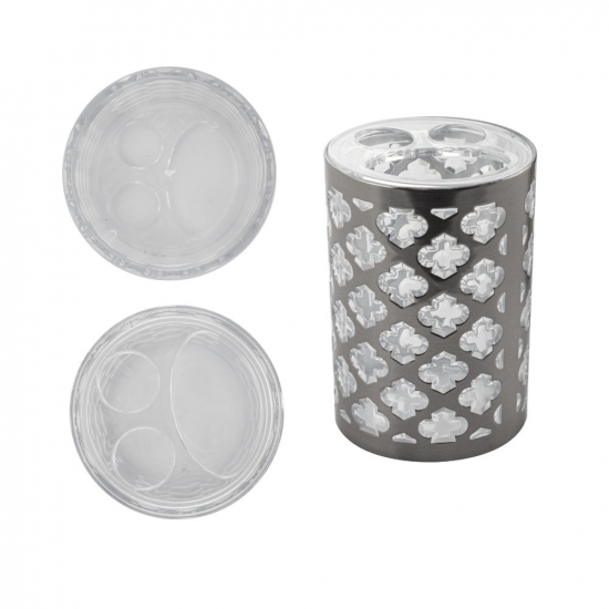 Набор в ванную САНАКС 20810 пластиковый, декорированный с узором