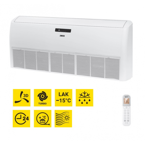 Напольно потолочный кондиционер ZANUSSI ZACU-60 H/ICE/FI/A22/N1 блок внутренний, блок внешний 