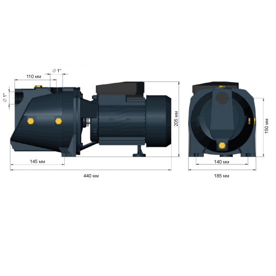 Насос поверхностный UNIPUMP JSW 55
