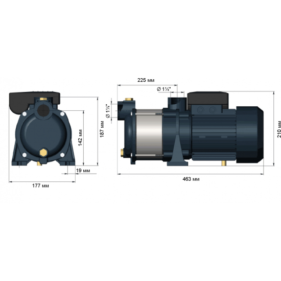 Насос поверхностный UNIPUMP MH 500C