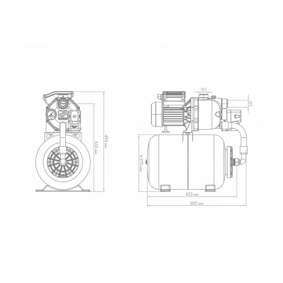 Насосная станция ДЖИЛЕКС Джамбо 60/35 П-24