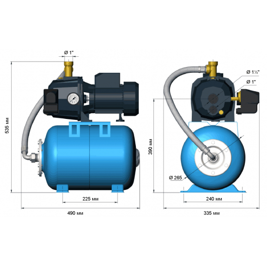 Насосная станция UNIPUMP AUTO DP 750