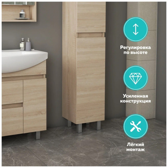 Ножки для мебели OWL 1975 15 см комплект 4 штуки, хром