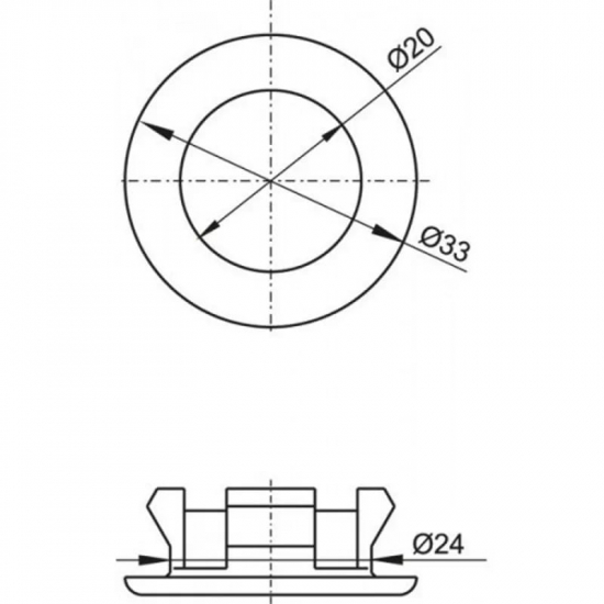 Обрамление перелива умывальника Alcadrain А22
