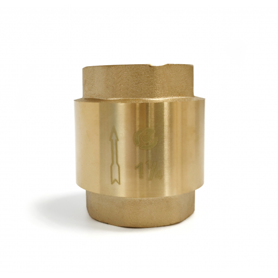 Обратный клапан SANTREK AQUA 1 1/4" латунный сердечник