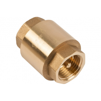 Обратный клапан UNIPUMP магистральный 1/2", латунь, толкатель - латунь