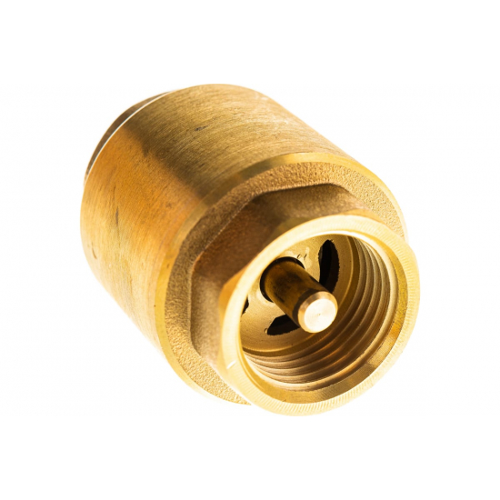 Обратный клапан UNIPUMP магистральный 1/2", латунь, толкатель - латунь
