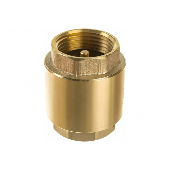 Обратный клапан UNIPUMP магистральный 1", латунь, толкатель - латунь