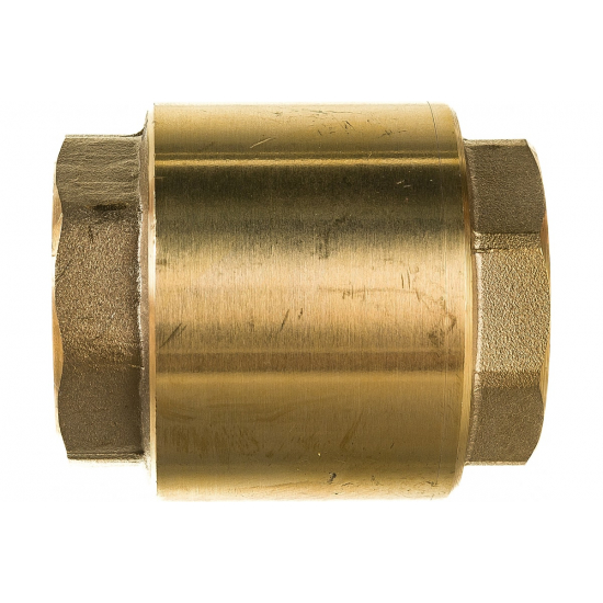 Обратный клапан UNIPUMP магистральный 1", латунь, толкатель - латунь