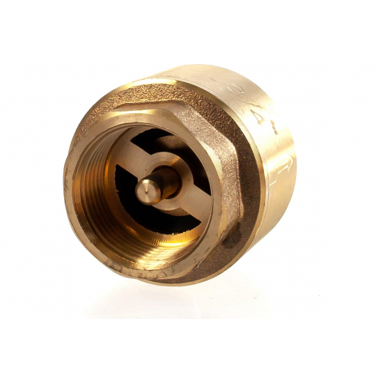 Обратный клапан UNIPUMP магистральный 3/4", латунь, толкатель - латунь