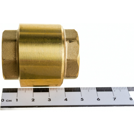 Обратный клапан UNIPUMP магистральный 3/4", латунь, толкатель - латунь