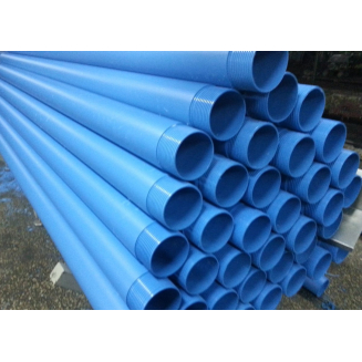 Обсадная труба ХЕМКОР НПВХ с резьбой Ø125 длина 3 м, толщина 5мм, для насоса 4.