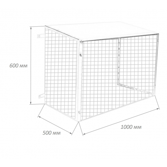 Ограждение BALLU 500x1000x600