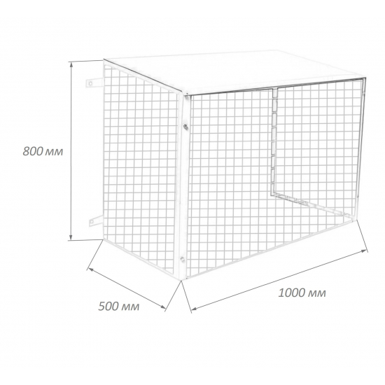 Ограждение BALLU 500x1000x800