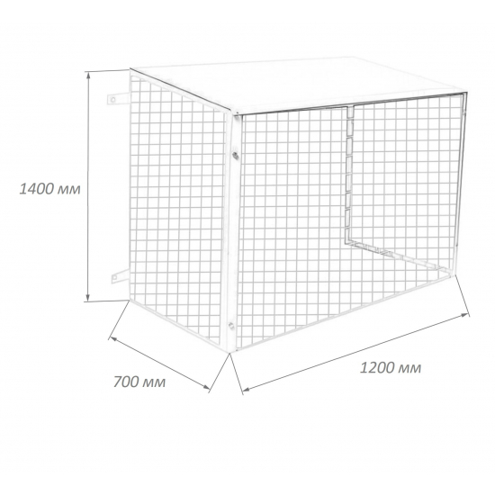 Ограждение BALLU 700x1200x1400