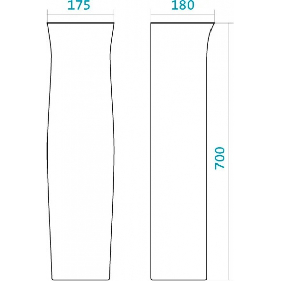 Пьедестал для раковины SANTEK Анимо 1WH110587
