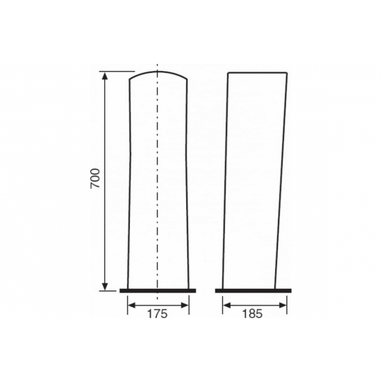 Пьедестал для раковины SANTEK БИЦ Бриз / Ирис 1WH110595