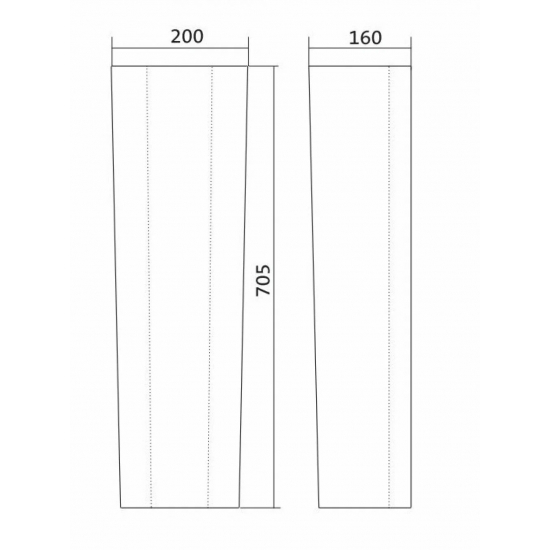 Пьедестал для раковины SANTEK БСК Бореаль / Сенатор / Консул 1WH110591