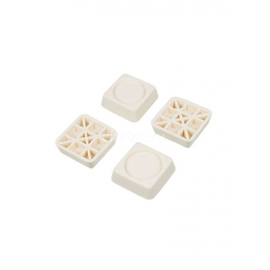 Подставка для стиральной машины и холодильника антивибрационная 4 шт. квадрат