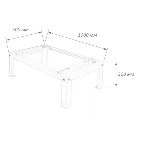 Подставка разборная BALLU 500x1000x300