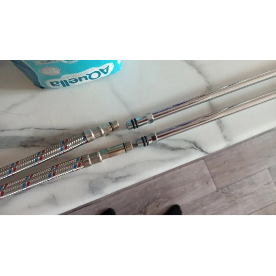 Подводка жёсткая для смесителя KAISER KS-50-LS хром 0.5 метра 