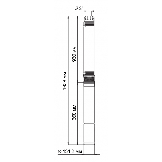 Погружной насос UNIPUMP ЭЦВ 5-20-73  
