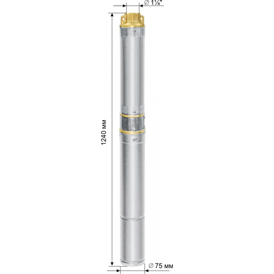Погружной насос UNIPUMP MINI ECO 3-34 