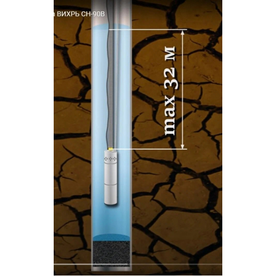 Погружной насос ВИХРЬ СН-90В   