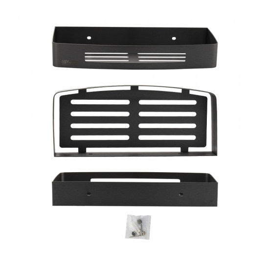 Полка 1-ярусная прямоугольная GFmark GF-78362 графит