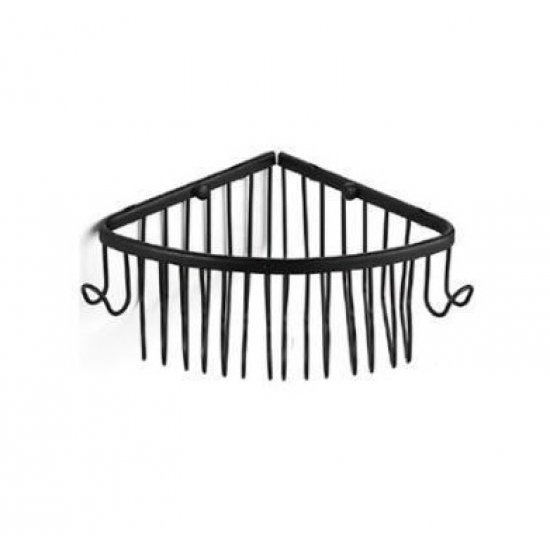 Полка 1-ярусная угловая 18 см G331 латунь, чёрная