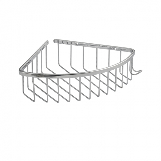Полка 1-ярусная угловая 22 см САНАКС 75049 из нержавеющей стали