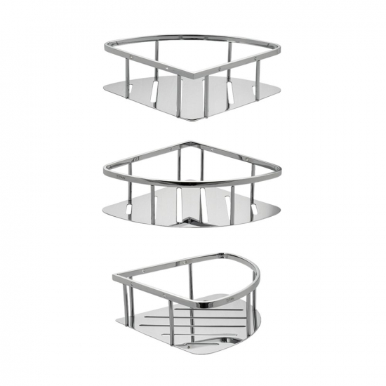 Полка 1-ярусная угловая 22 см TITAN 77350 из нержавеющей стали