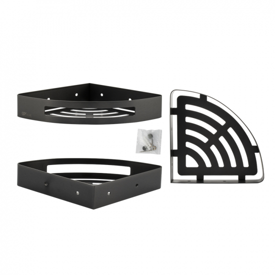 Полка 1-ярусная угловая GFmark GF-78360 графит