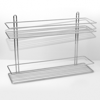 Полка 2-ярус 4891-2 хром зеркал.