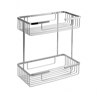 Полка 2-ярусная прямоугольная САНАКС 75032 из нержавеющей стали