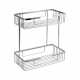 Полка 2-ярусная прямоугольная САНАКС 75032 из нержавеющей стали