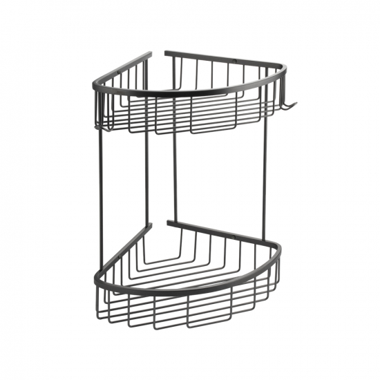 Полка 2-ярусная угловая GFmark GF-78251 графит