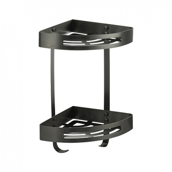 Полка 2-ярусная угловая GFmark GF-78361 графит