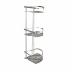Полка 3-ярусная угловая 22 см .GFmark - 80364 из нержавеющей стали