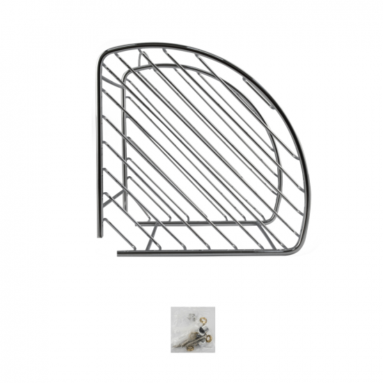 Полка 3-ярусная угловая 22 см TITAN 77255 из нержавеющей стали