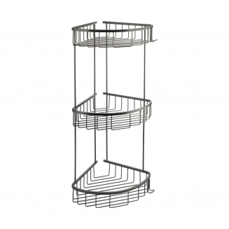 Полка 3-ярусная угловая GFmark GF-78255 графит