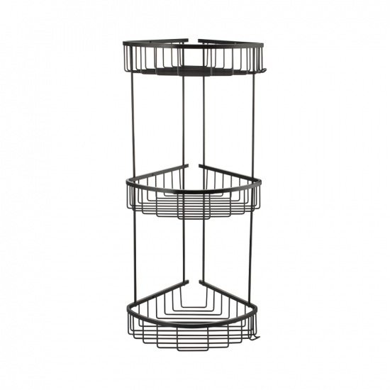 Полка 3-ярусная угловая GFmark GF-78255 графит