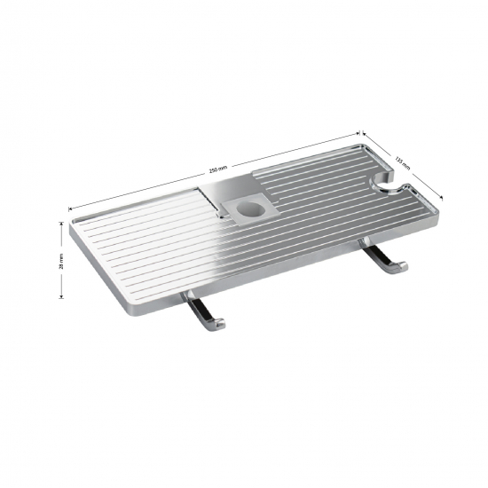 Полка BRIMIX 3356 под стойки и тропический душ