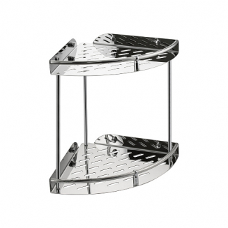 Полка BRIMIX GF-5653 двойная угловая нержавеющая сталь