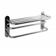 Полка для полотенца с опорой тройная САНАКС GF-1053 из нержавеющей стали